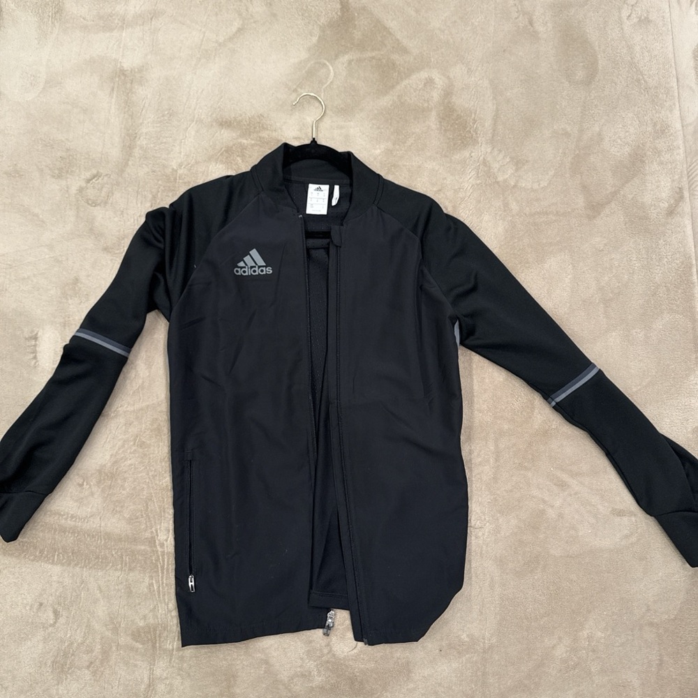 Adidas Black and Gray Track Jacket